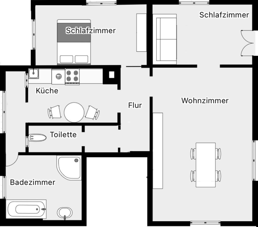 Apartmán Zwergdackeladlerhirsch Beuron Exteriér fotografie